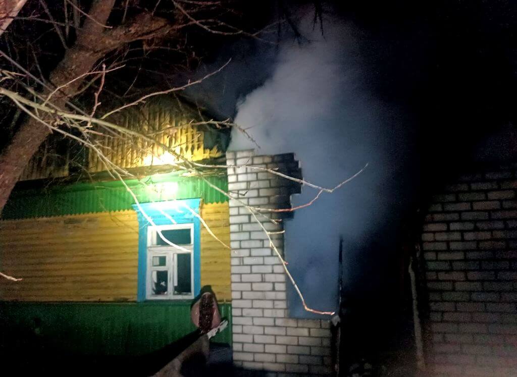 Пожар в Барановичах по ул. Притыцкого МЧС